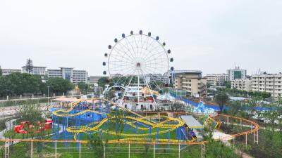 沙洋县首个大型游乐园正式开园