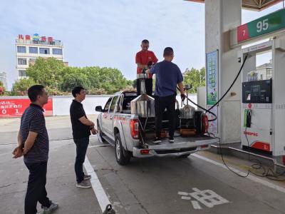 沙洋县公共检验检测中心开展燃油加油机检定装置量值比对