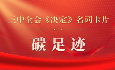 三中全会《决定》名词卡片天天学：碳足迹