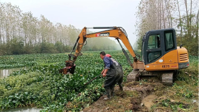 沙洋：开展西荆河“清漂” 守护一泓清水