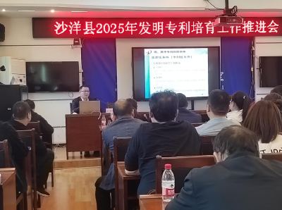 沙洋县召开发明专利培育工作推进会