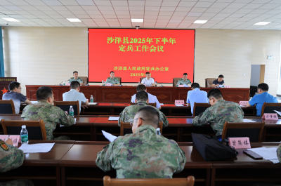 沙洋县召开2025年下半年定兵工作会
