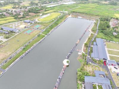 沙洋清波载“渔”趣      垂钓高手竞逐岳飞城 