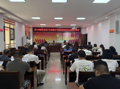 官垱镇：扎实做好高温天气及特殊时段安全工作，筑牢安全防线