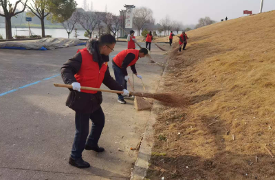 沙洋镇：春节大堤值守“不打烊” 志愿服务暖人心