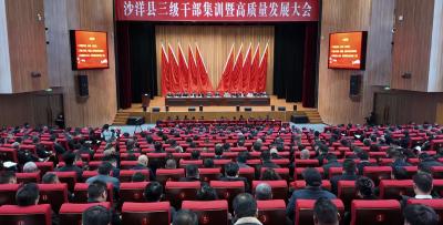 沙洋县三级干部集训暨高质量发展大会召开 