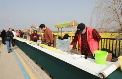 丹青绘就花田盛景 笔墨礼赞荆楚春韵
