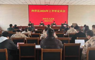 沙洋县召开2026年上半年定兵会