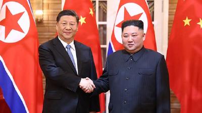 习近平同朝鲜劳动党委员长、国务委员会委员长金正恩举行会谈