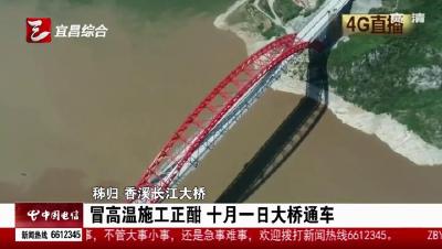 4G直播：冒高温施工正酣 十月一日大桥通车