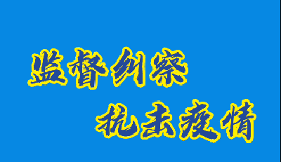 监督纠察 抗击疫情