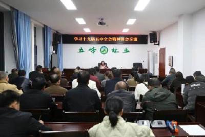县林业局集中学习贯彻党的十九届五中全会精神