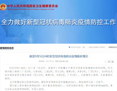 国家卫健委：5日新增确诊病例18例 均为境外输入