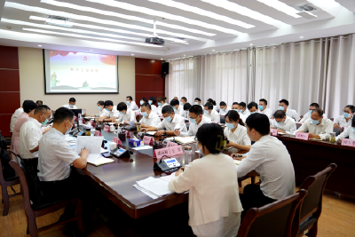 李伦华参加县委办党支部党史学习教育专题组织生活会