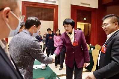 县领导集中看望人大代表