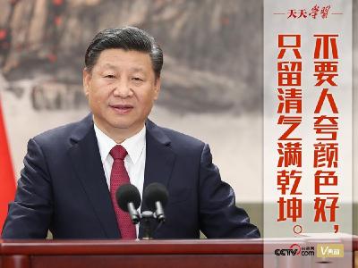 “典”亮新时代丨不要人夸颜色好，只留清气满乾坤