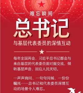 创意长图丨总书记与基层代表委员互动的那些温暖瞬间