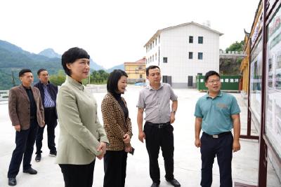 省财政厅来我县调研美丽乡村建设工作