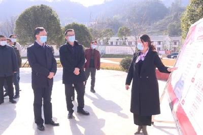 市考评组来我县调研督导筑堡工程和实践活动推进情况