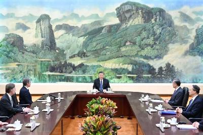 详讯丨习近平会见美国国务卿布林肯