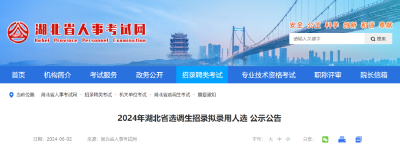 湖北省委组织部最新公告