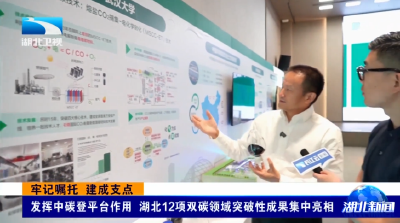 牢记嘱托 建成支点丨发挥中碳登平台作用 湖北12项双碳领域突破性成果集中亮相