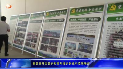 我县召开全县农村青年返乡创业示范现场会