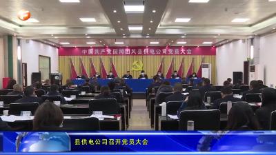 县供电公司召开党员大会