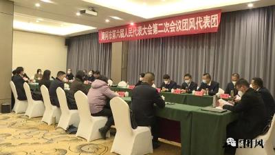 出席市六届人大二次会议团风代表团举行第一次全体会议