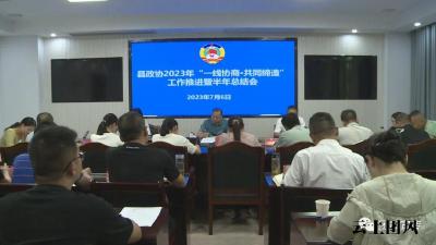 县政协召开2023年“一线协商·共同缔造”工作推进暨半年总结会