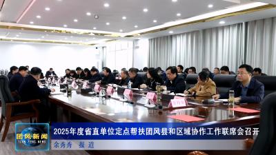 2025年度省直单位定点帮扶团风县和区域协作工作联席会召开