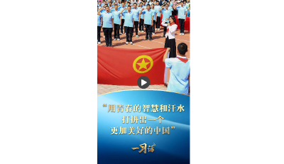 一习话丨“用青春的智慧和汗水打拼出一个更加美好的中国”