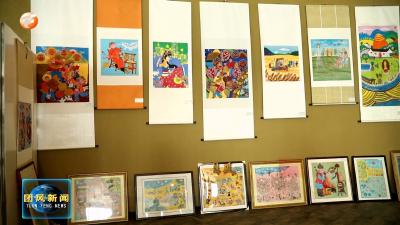 我县“东坡庙会·陇上春风”农民画展启动