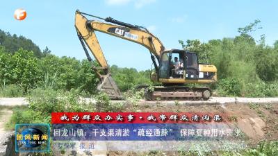 我为群众办实事·我带群众清沟渠  回龙山镇：干支渠清淤“疏经通脉” 保障夏种用水需求