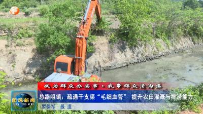 总路咀镇：疏通干支渠“毛细血管” 提升农田灌溉与排涝能力