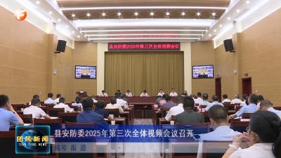 县安防委2025年第三次全体视频会议召开