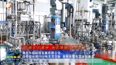 弘扬三大精神 扬优强能 建功支点  湖北华扬科技发展有限公司：四季度冲刺2500吨发货目标 全年业绩有望再创新高