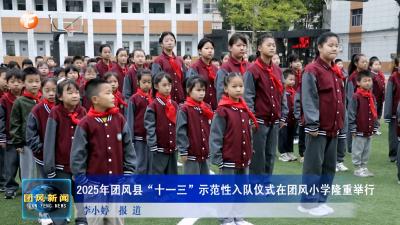 2025年团风县“十一三”示范性入队仪式在团风小学隆重举行