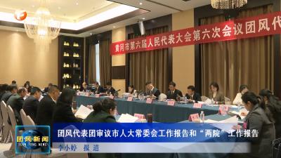 团风代表团审议市人大常委会工作报告和“两院”工作报告