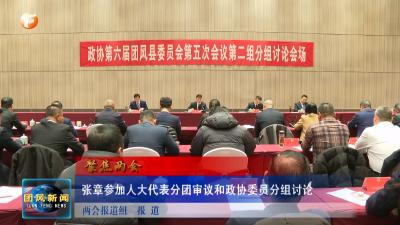 聚焦两会  张章参加人大代表分团审议和政协委员分组讨论
