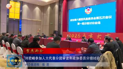 聚焦两会  刘君峰参加人大代表分团审议和政协委员分组讨论
