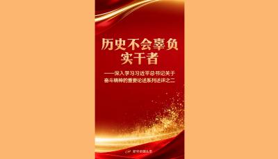 历史不会辜负实干者——深入学习习近平总书记关于奋斗精神的重要论述系列述评之二