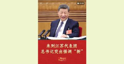 两会近镜头｜来到江苏代表团，总书记突出强调“新”