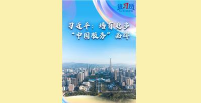 【讲习所·中国与世界】习近平：培育更多“中国服务”品牌