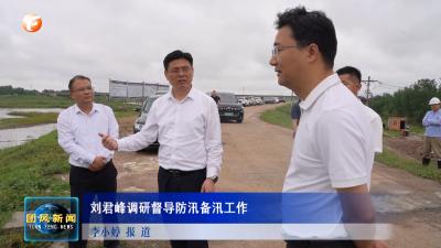 刘君峰调研督导防汛备汛工作