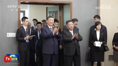 习近平参访朝鲜劳动党中央干部学校