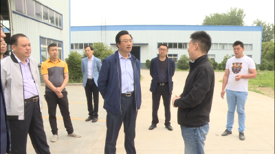 王鹏调研督办全县重点项目建设