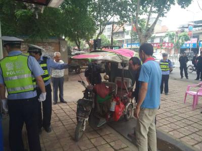 南漳新闻丨城区整治摩托车、电动车非法加装遮阳伞(篷)专项行动成效显著