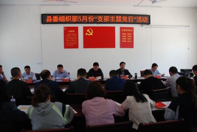 县委组织部到西流坪村举办5月份“支部主题党日”  