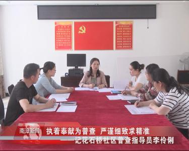 南漳新闻丨执着奉献为普查  严谨细致求精准——记花石桥社区普查指导员李伶俐